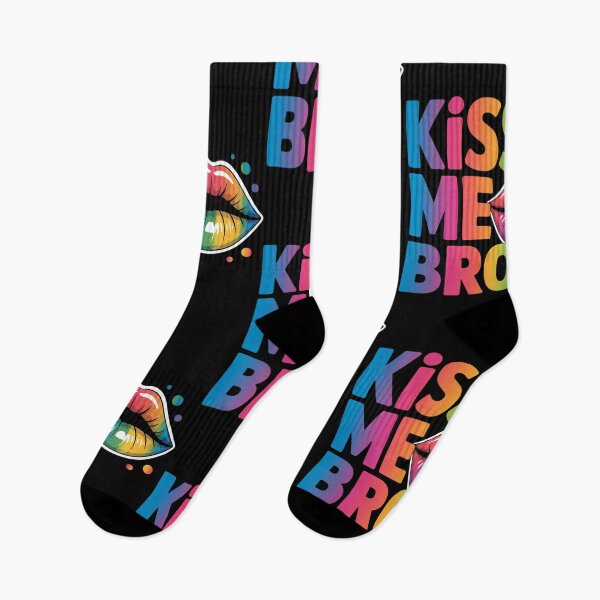 Item preview, Kiss Me Bro - Funny Gay Rainbow Lips LGBTQ Pride CSD Men designed and sold by lilensgavadur.