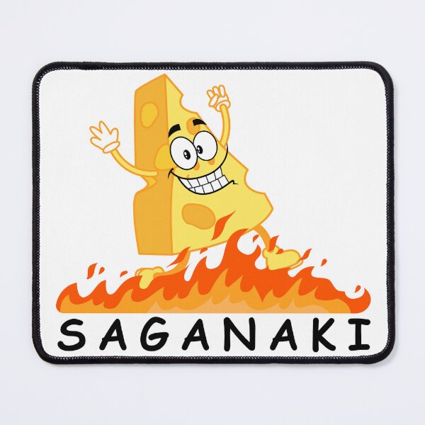 Item preview, Saganaki  - Greece greek food funny design designed and sold by wholigans.