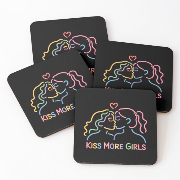 Item preview, Kiss More Girl Subtle WLW Lesbian LGBT Pride Month Rainbow designed and sold by lilensgavadur.