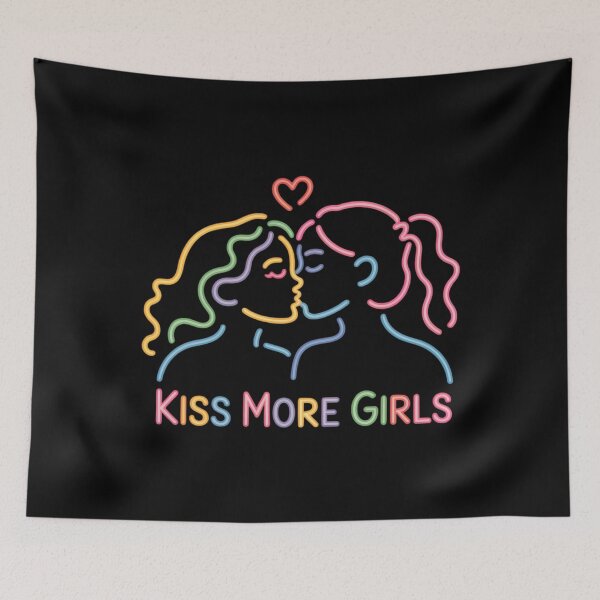 Item preview, Kiss More Girl Subtle WLW Lesbian LGBT Pride Month Rainbow designed and sold by lilensgavadur.