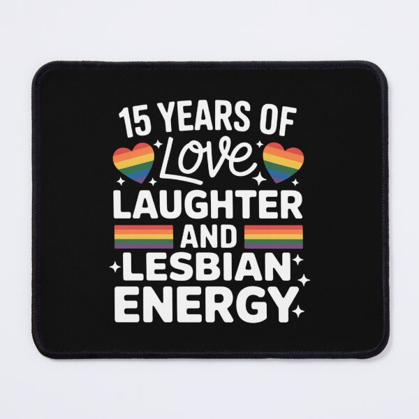 Item preview, Lesbian 15th Wedding Anniversary 15 Year Of Love LGBT Couple designed and sold by lilensgavadur.