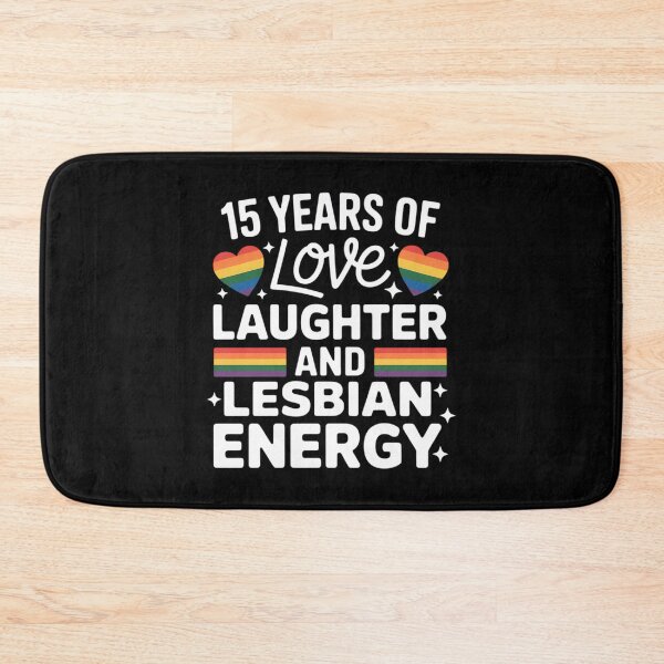 Item preview, Lesbian 15th Wedding Anniversary 15 Year Of Love LGBT Couple designed and sold by lilensgavadur.