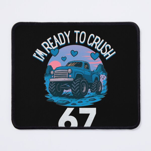 Item preview, I'm Ready to Crush 67 Hearts Retro Illustration  designed and sold by StaticMood.