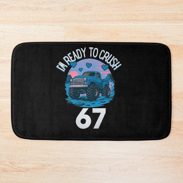 Item preview, I'm Ready to Crush 67 Hearts Retro Illustration  designed and sold by StaticMood.