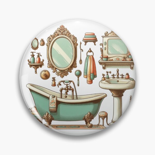 Item preview,  lovely vintage bathroom designed and sold by nicnacc.