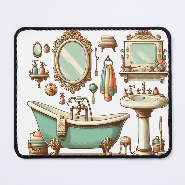 Item preview, lovely vintage bathroom designed and sold by nicnacc.