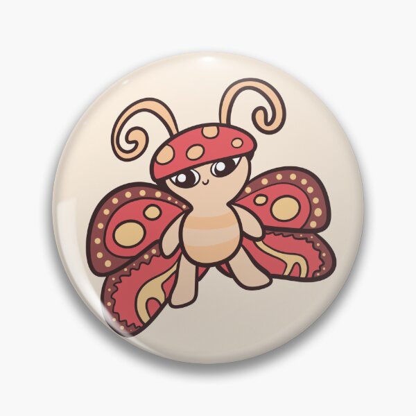 Item preview, Baby Butterfly with mushroom hat - Cute Pastel Bug Design designed and sold by SolarWayfarer.