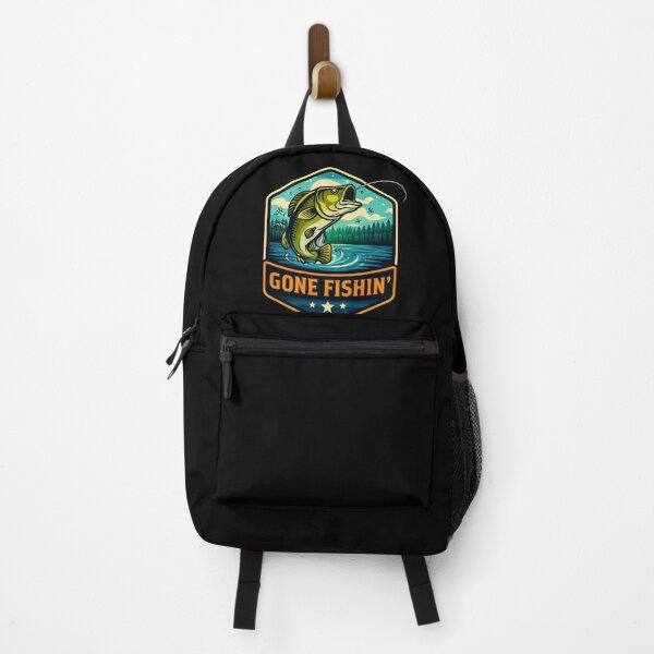 Item preview, Gone Fishin’ – Retro Fishing Badge Design designed and sold by Rag-Dog.