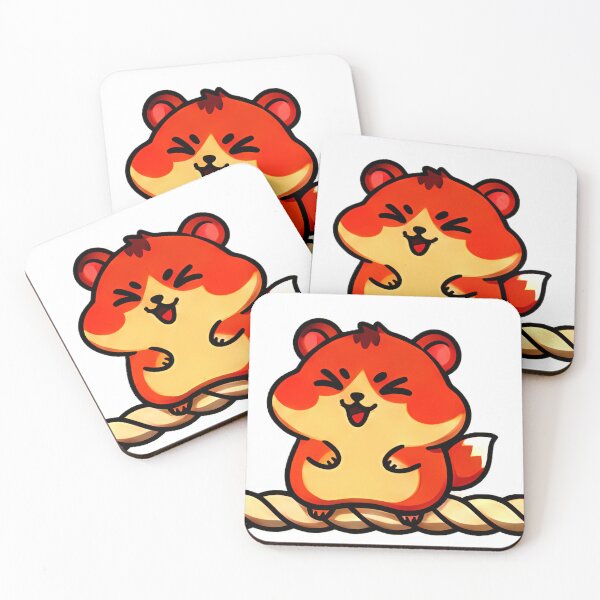 Item preview, Rope Giggles: Chibi Hamster in Red & Cream designed and sold by meesub.