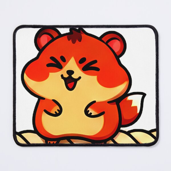 Item preview, Rope Giggles: Chibi Hamster in Red & Cream designed and sold by meesub.