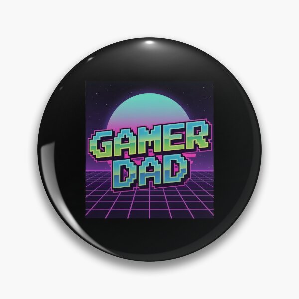 Item preview, Gamer Dad - Neon Arcade 8-Bit Nostalgia designed and sold by Kalit Designs.