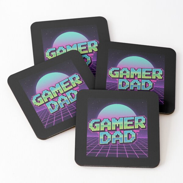 Item preview, Gamer Dad - Neon Arcade 8-Bit Nostalgia designed and sold by Kalit Designs.