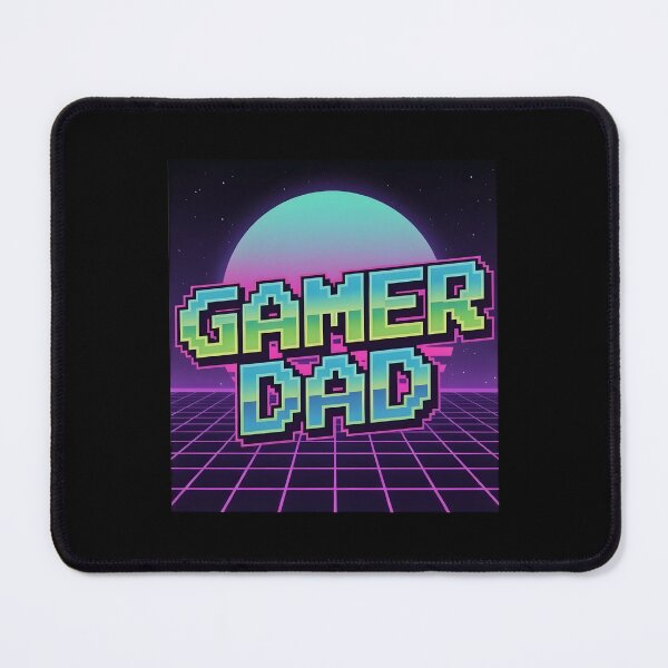 Item preview, Gamer Dad - Neon Arcade 8-Bit Nostalgia designed and sold by Kalit Designs.