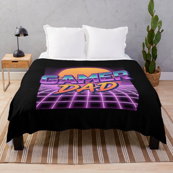 Item preview, Gamer Dad - Vintage Vaporwave Sunset & Grid designed and sold by Kalit Designs.