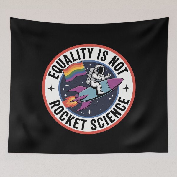 Item preview, Lgbt Equality Not Rocket Science Pride Ally designed and sold by lilensgavadur.