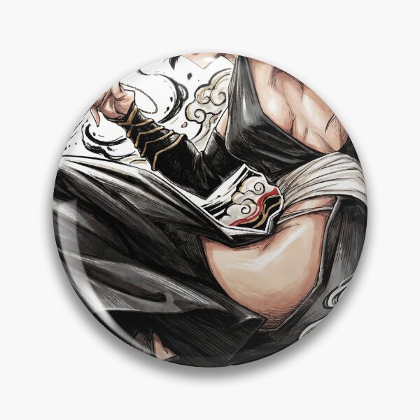 Item preview, Black Haired Stealth Captain Wasp Assassin Suzumebachi Bankai Jakuho Raikoben Second Division Fan Art Portrait Illustration Poster T-Shirt Sticker Print Gift designed and sold by Senpaiwaves.