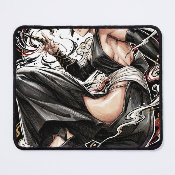 Item preview, Black Haired Stealth Captain Wasp Assassin Suzumebachi Bankai Jakuho Raikoben Second Division Fan Art Portrait Illustration Poster T-Shirt Sticker Print Gift designed and sold by Senpaiwaves.