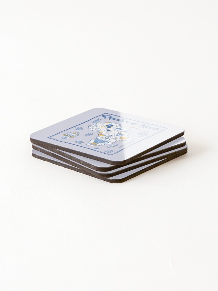 Thumbnail 4 of 5, Coasters (Set of 4), Rhythm And Roots  designed and sold by HowToCanadian.