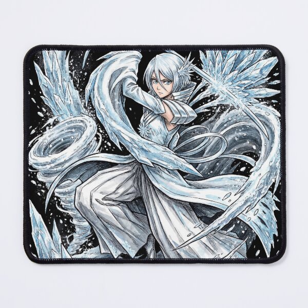 Item preview, White Haired Ice Princess Bankai Sode no Shirayuki Absolute Zero Dance Tsukishiro Fan Art Portrait Illustration Poster T-Shirt Sticker Print Gift designed and sold by Senpaiwaves.