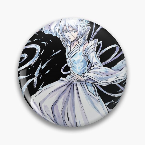 Item preview, White Haired Ice Princess Bankai Sode no Shirayuki Absolute Zero Dance Tsukishiro Fan Art Portrait Illustration Poster T-Shirt Sticker Print Gift designed and sold by Senpaiwaves.