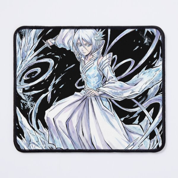 Item preview, White Haired Ice Princess Bankai Sode no Shirayuki Absolute Zero Dance Tsukishiro Fan Art Portrait Illustration Poster T-Shirt Sticker Print Gift designed and sold by Senpaiwaves.