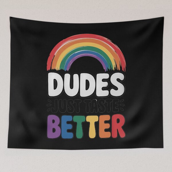 Item preview, LGBT Gay Pride Month Dudes Just Taste Better Rainbow Funny designed and sold by lilensgavadur.
