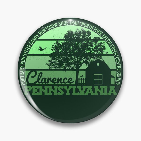 Item preview, Clarence Pennsylvania Sunset Retro Vintage Local Pride Logo designed and sold by CRHPOD20.
