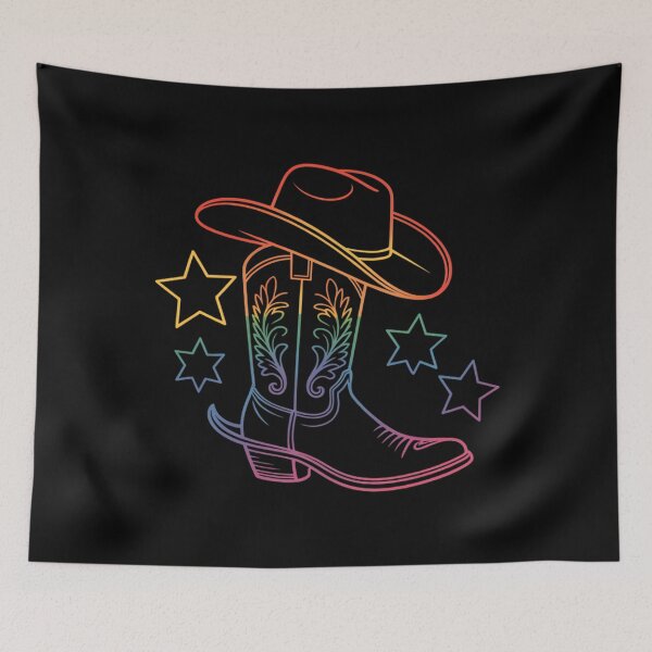 Item preview, LGBT Hat Boots Cowgirl Cowboy Western Rodeo Gay Pride Month designed and sold by lilensgavadur.