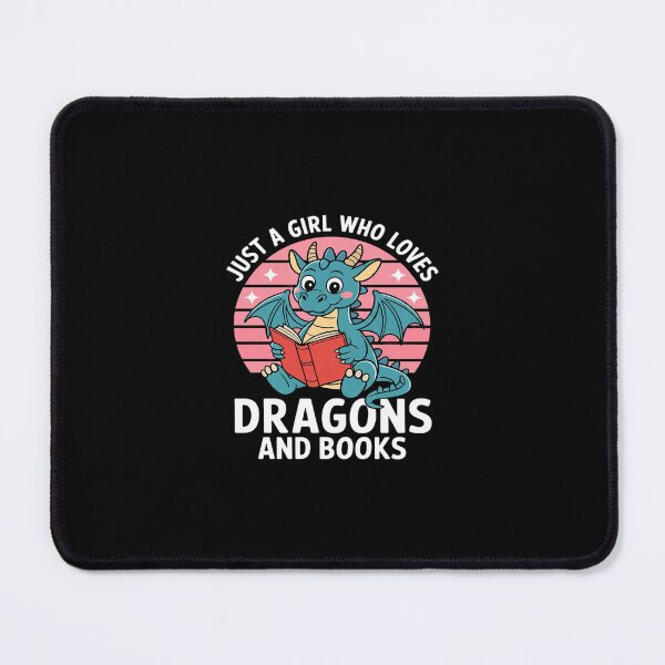 Item preview, Just A Girl Who Loves Dragons And Books. Reading And Dragon  designed and sold by SyntaxClaw.