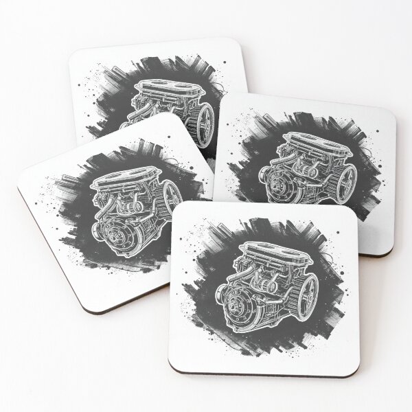 Item preview, Classic Mechanical Engine Artwork for T-Shirts designed and sold by Wonderful Designs.