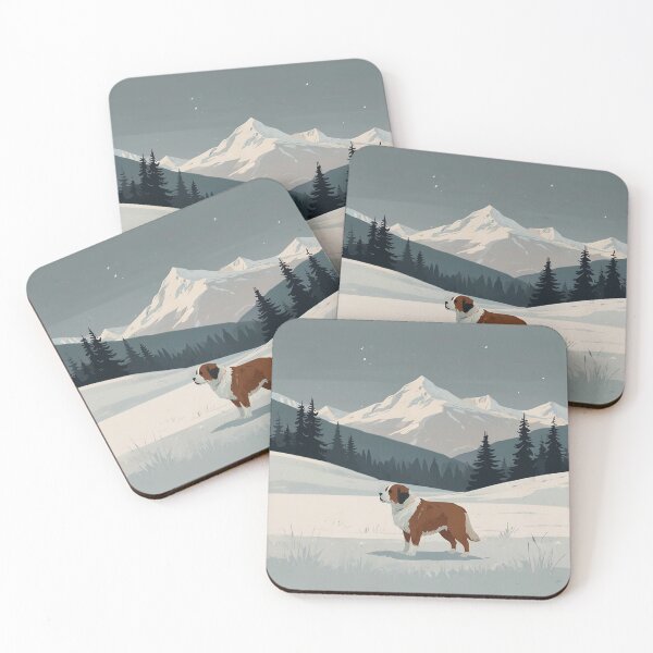 Item preview, Snowy St Bernard Minimal Design designed and sold by NeatThingLover.
