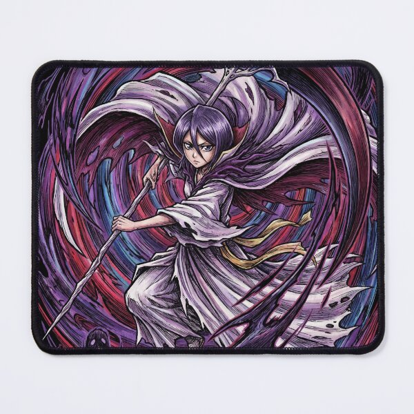 Item preview, Title: Dark Rukia Hollow Mask Dark Haired Ice Princess Bankai Absolute Zero Tsukishiro Fan Art Portrait Poster T-Shirt Sticker Print Gift designed and sold by Senpaiwaves.