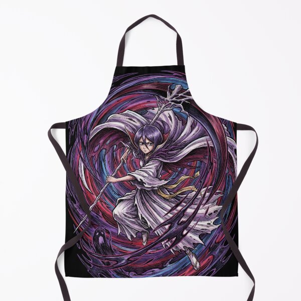 Item preview, Title: Dark Rukia Hollow Mask Dark Haired Ice Princess Bankai Absolute Zero Tsukishiro Fan Art Portrait Poster T-Shirt Sticker Print Gift designed and sold by Senpaiwaves.