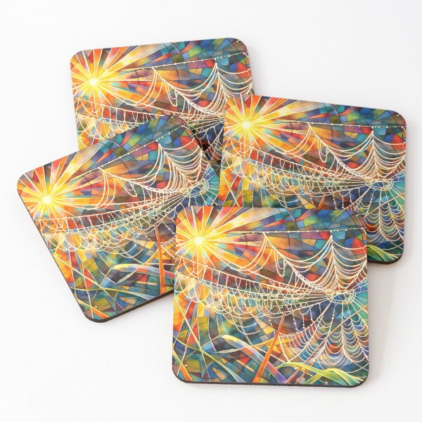 Item preview, Radiant Sunlit Spider Webs designed and sold by cuprum.