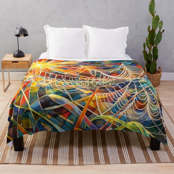 Item preview, Radiant Sunlit Spider Webs designed and sold by cuprum.