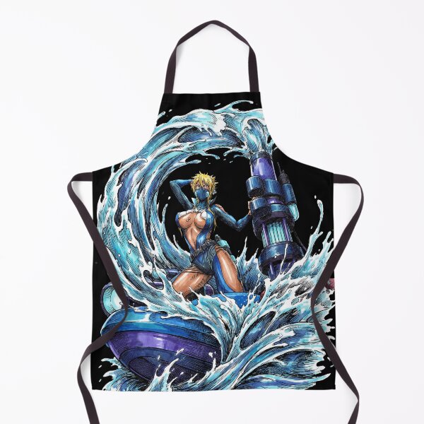 Item preview, Swimsuit Blonde Haired Shark Espada Tercera Arrancar Resurrection Tiburon Water Cascade Swordswoman Hollow Mask Fierce Queen Anime Warrior Fan Art Portrait Illustration Poster T-Shirt Sticker designed and sold by Senpaiwaves.