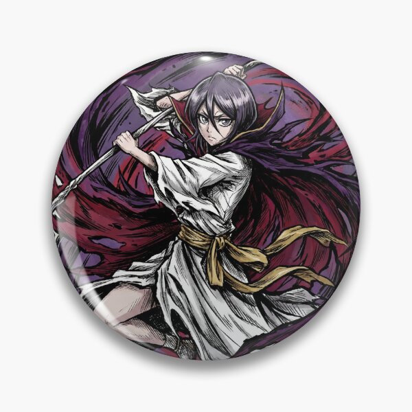 Item preview, Dark Rukia Hollow Mask Dark Haired Ice Princess Bankai Absolute Zero Tsukishiro Fan Art Portrait Poster T-Shirt Sticker Print Gift designed and sold by Senpaiwaves.