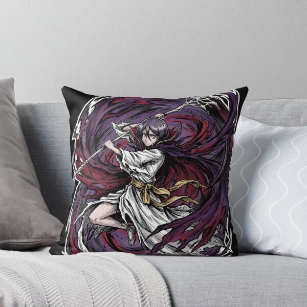 Item preview, Dark Rukia Hollow Mask Dark Haired Ice Princess Bankai Absolute Zero Tsukishiro Fan Art Portrait Poster T-Shirt Sticker Print Gift designed and sold by Senpaiwaves.