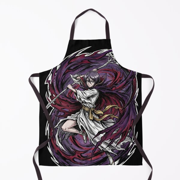Item preview, Dark Rukia Hollow Mask Dark Haired Ice Princess Bankai Absolute Zero Tsukishiro Fan Art Portrait Poster T-Shirt Sticker Print Gift designed and sold by Senpaiwaves.