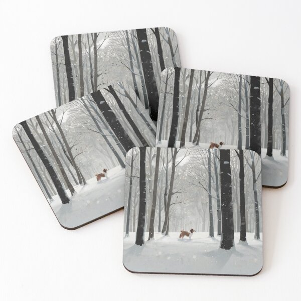 Item preview, Quiet Winter St Bernard designed and sold by NeatThingLover.