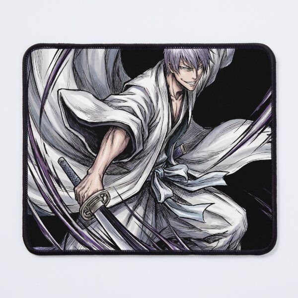 Item preview, Silver Haired Smiling Captain Snake Blade Bankai Kamishini no Yari Extend Contract Poison Dust Fan Art Portrait Illustration Poster T-Shirt Sticker Print Gift designed and sold by Senpaiwaves.