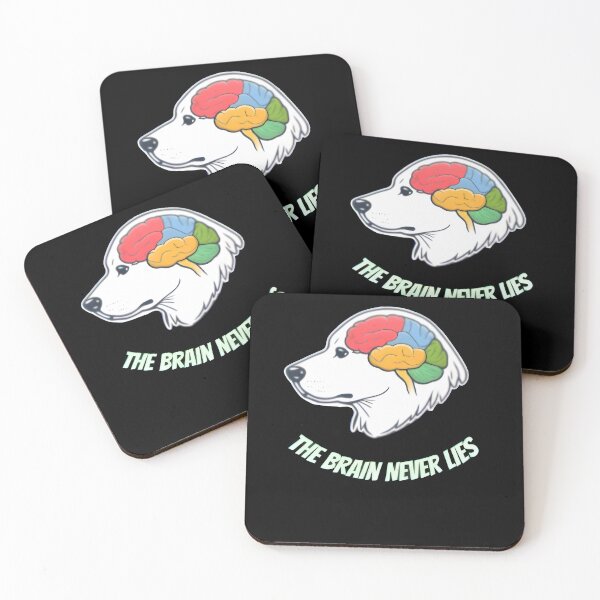 Item preview, The Brain Never Lies – Veterinary Neurology Dog Illustration designed and sold by Bettybee00.