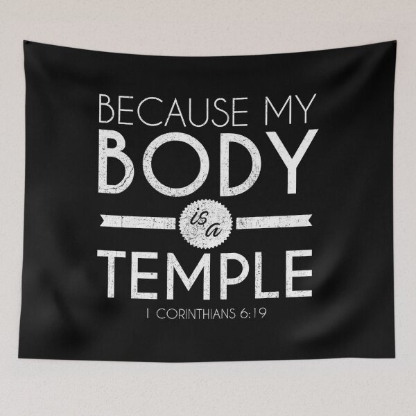 Item preview, My Body Is a Temple Gym Typography designed and sold by ltaljswqvp46.