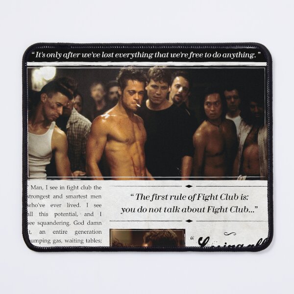 Item preview, Fight Club - Poster Newspaper style designed and sold by PopKulturDesign.