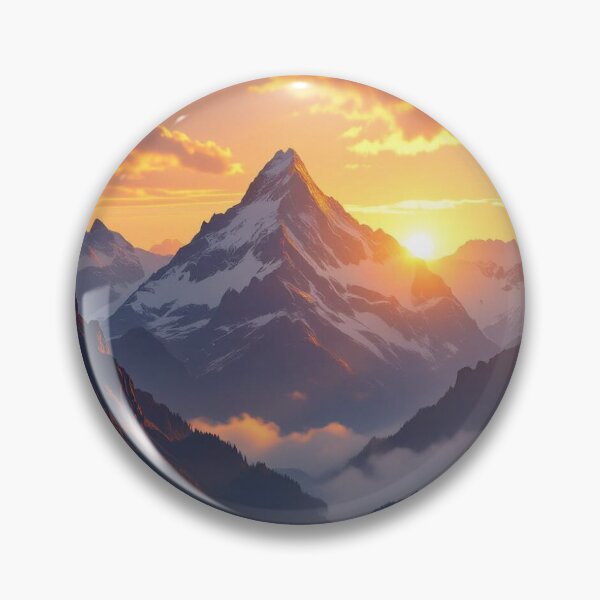 Item preview, Golden Glow over Alpine Majesty – Dramatic Sunset meets silent snowscape and mystical depth designed and sold by FotoworldEdel.