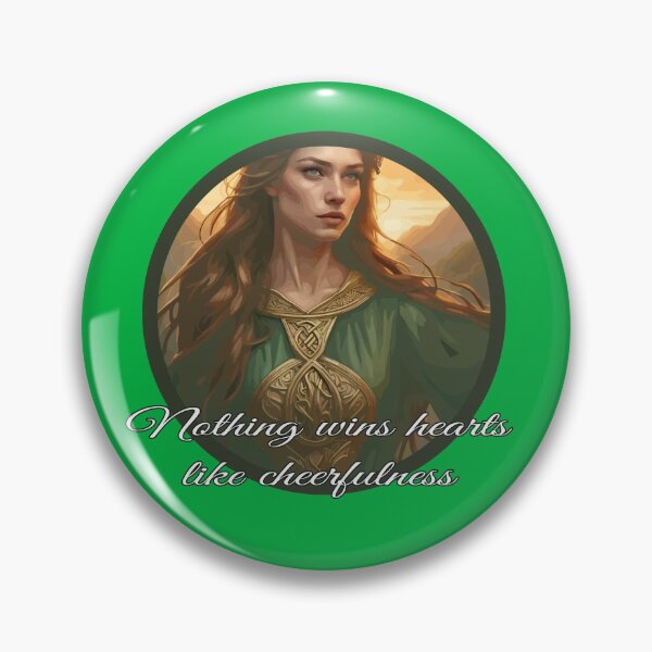 Item preview, Dwynwen Nothing Wins Hearts Like Cheerfulness Quote  designed and sold by taiche.