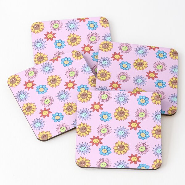 Item preview, Cute Happy Flower Pattern Design designed and sold by SolarWayfarer.