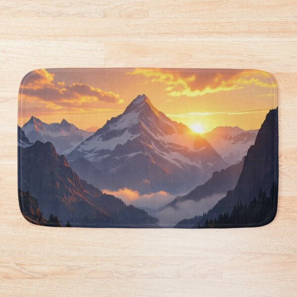 Item preview, Golden Glow over Alpine Majesty – Dramatic Sunset meets silent snowscape and mystical depth designed and sold by FotoworldEdel.