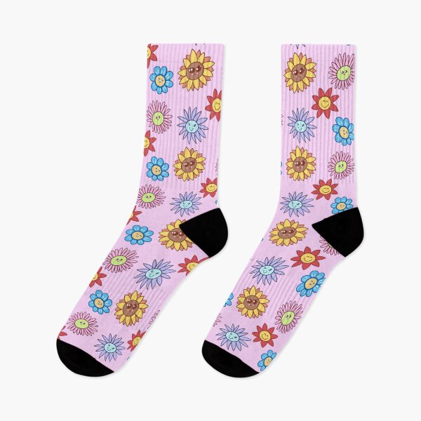 Item preview, Cute Happy Flower Pattern Design designed and sold by SolarWayfarer.