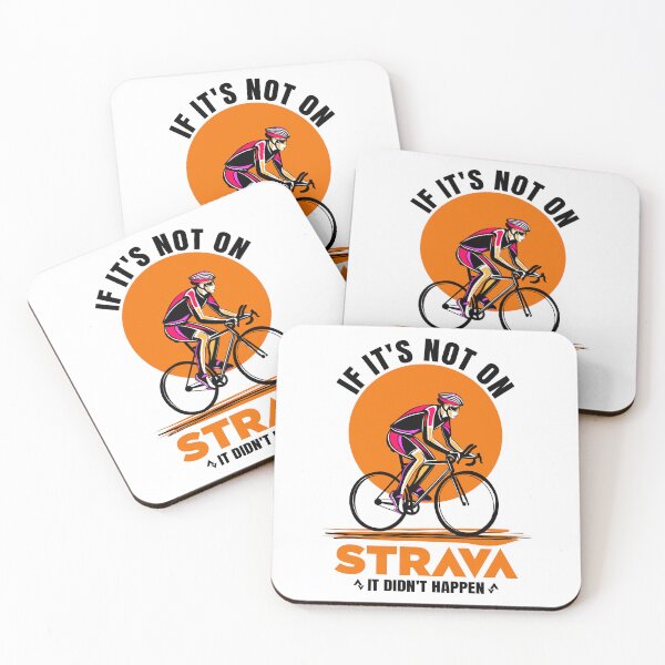 Item preview, If It’s Not on Strava It Never Happened Funny Cycling Meme Design for Cyclists KOM QOM GPS Fitness Strava App Humor Ride Run Bike Life designed and sold by BMLprint ⭐⭐⭐⭐⭐.
